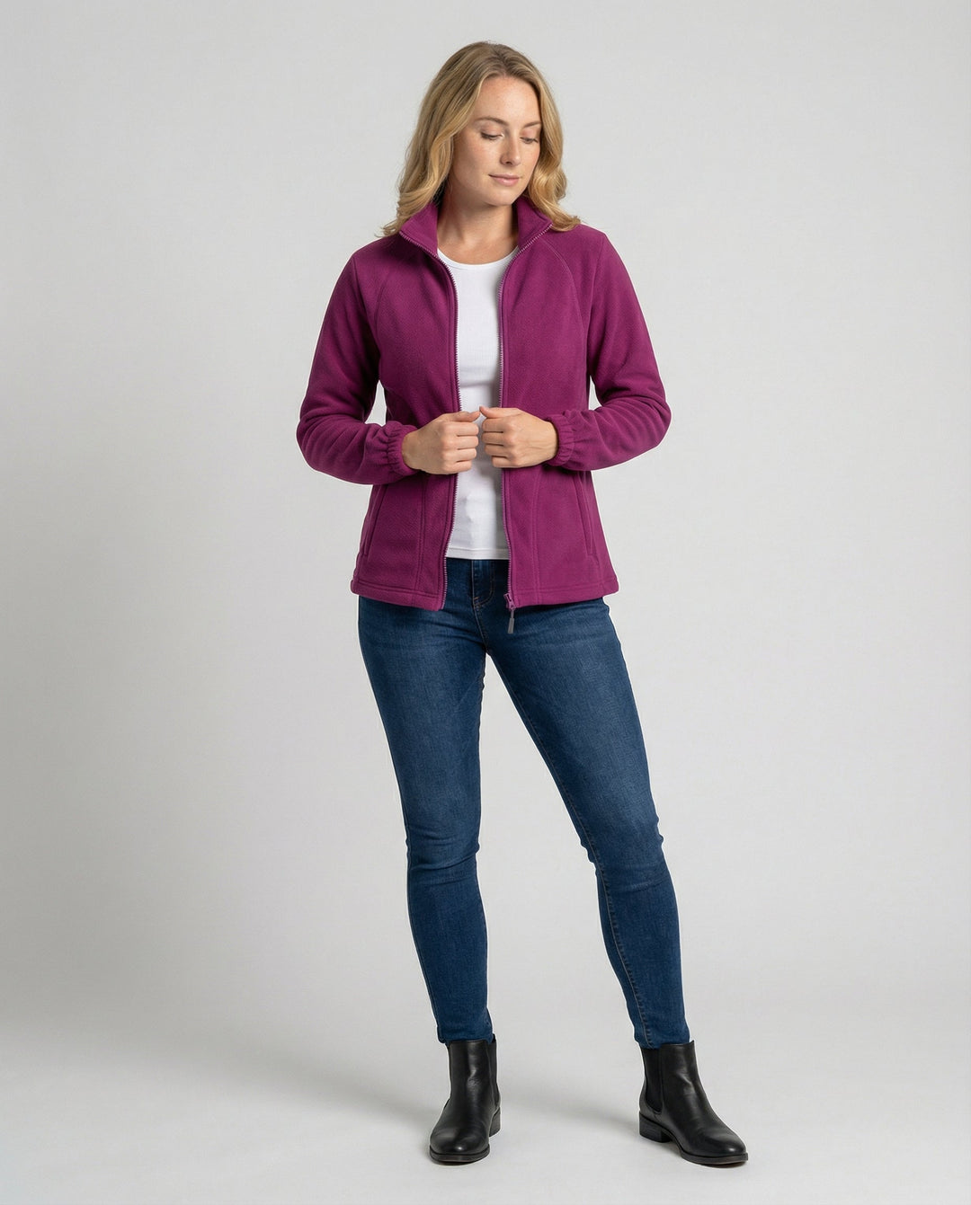 Women's Fleece Jacket Stand Collar
