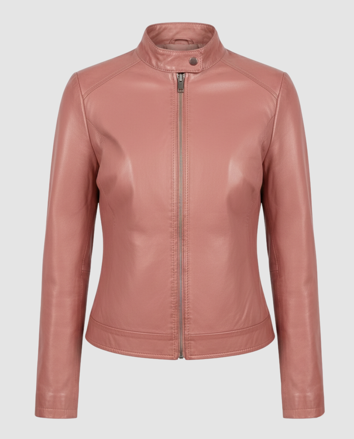 Elegant Leather Jacket Women