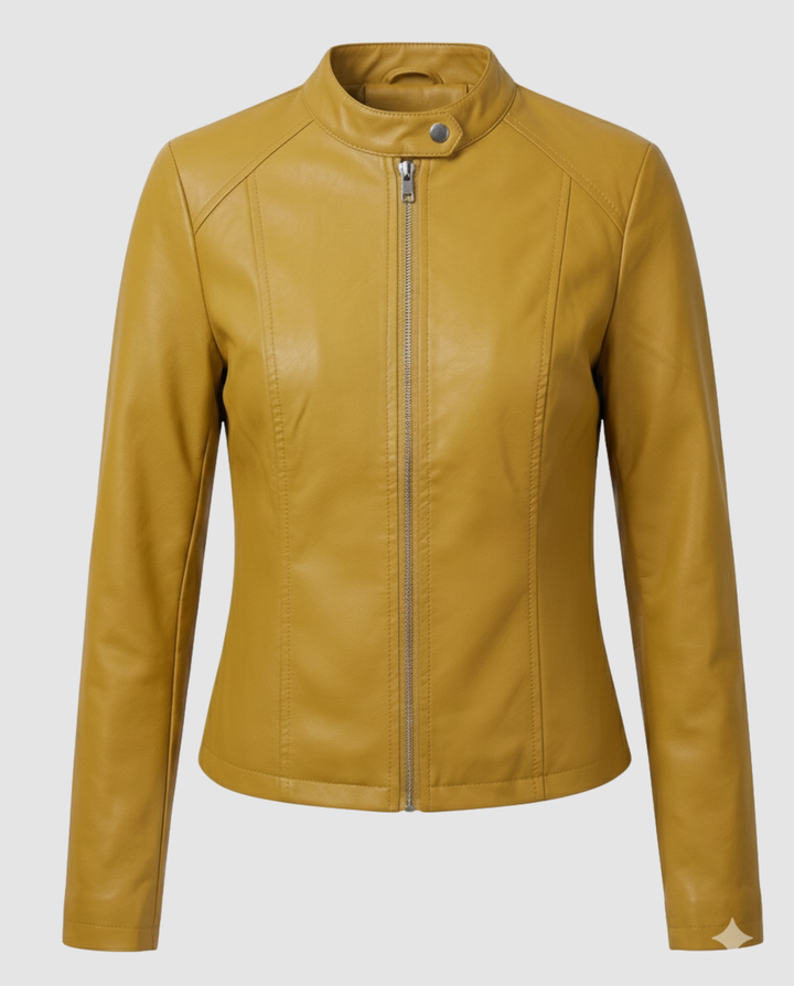 Elegant Leather Jacket Women