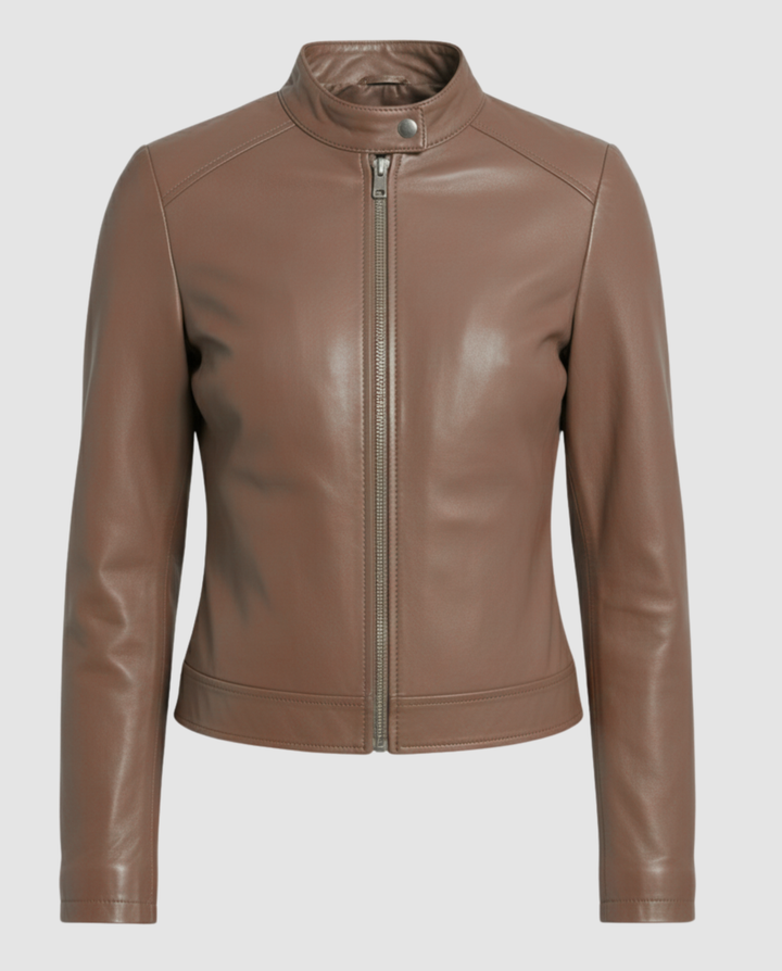 Elegant Leather Jacket Women
