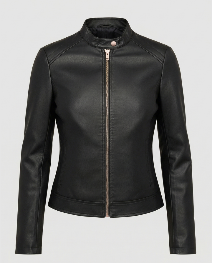 Elegant Leather Jacket Women