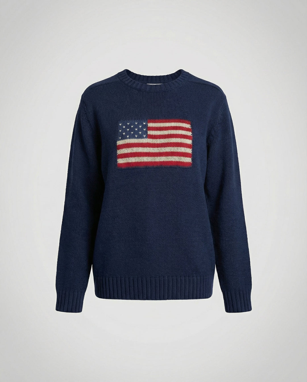 Knitted sweater American flag