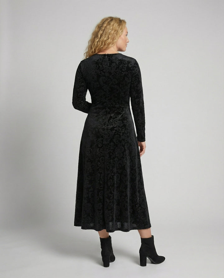 Figure-flattering Flared Dress