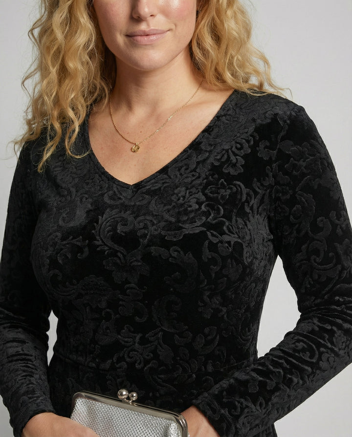 Figure-flattering Flared Dress