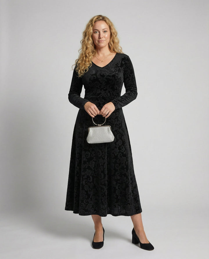 Figure-flattering Flared Dress