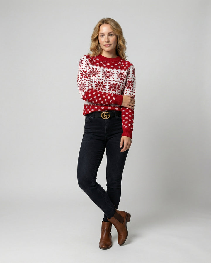 Christmas knit sweater women