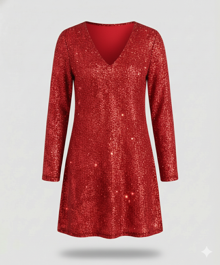 Women's Sequin Dress Long Sleeve