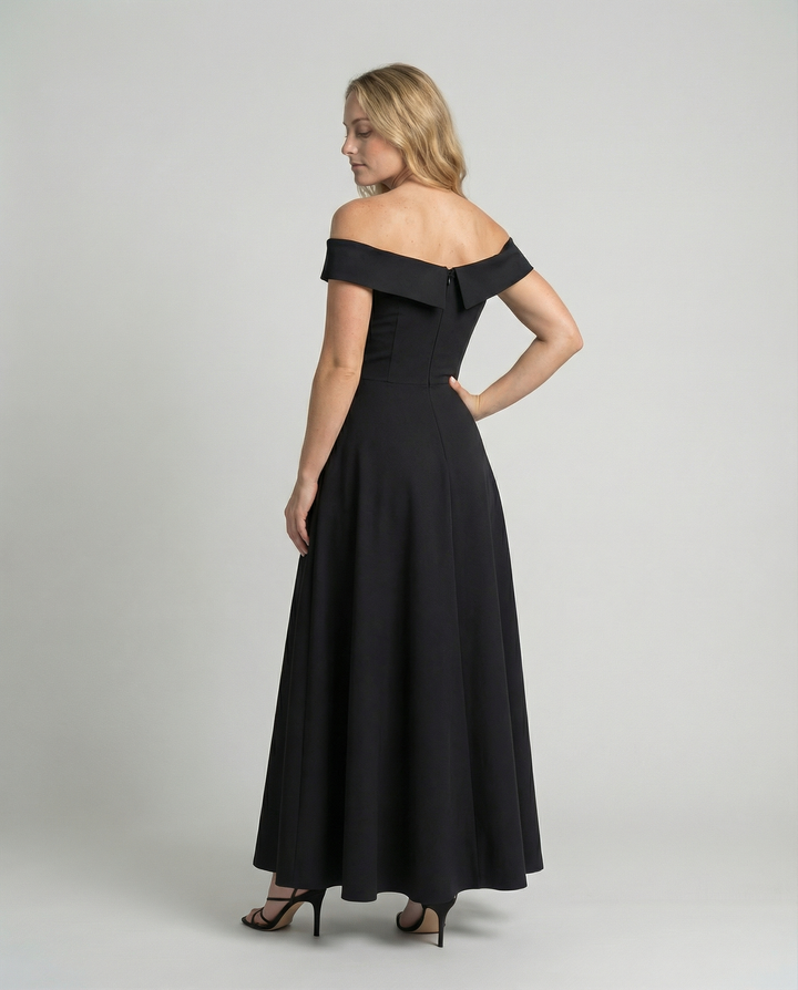 Elegant Off-Shoulder Evening Dress