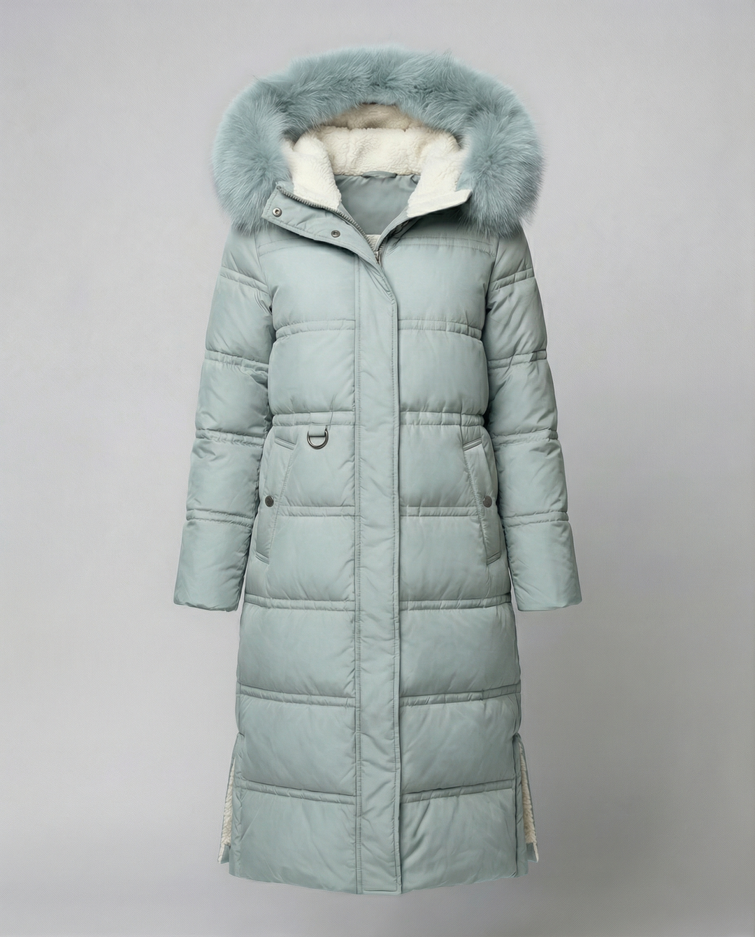 Long quilted coat women's winter