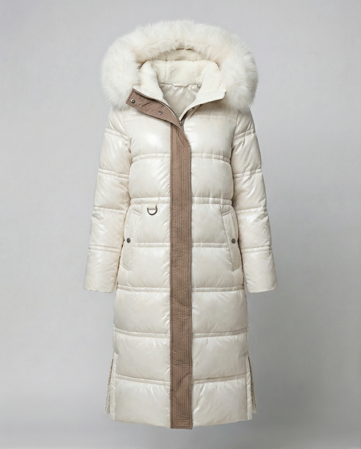 Long quilted coat women's winter