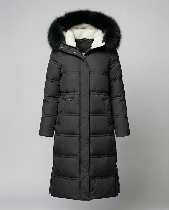 Long quilted coat women's winter