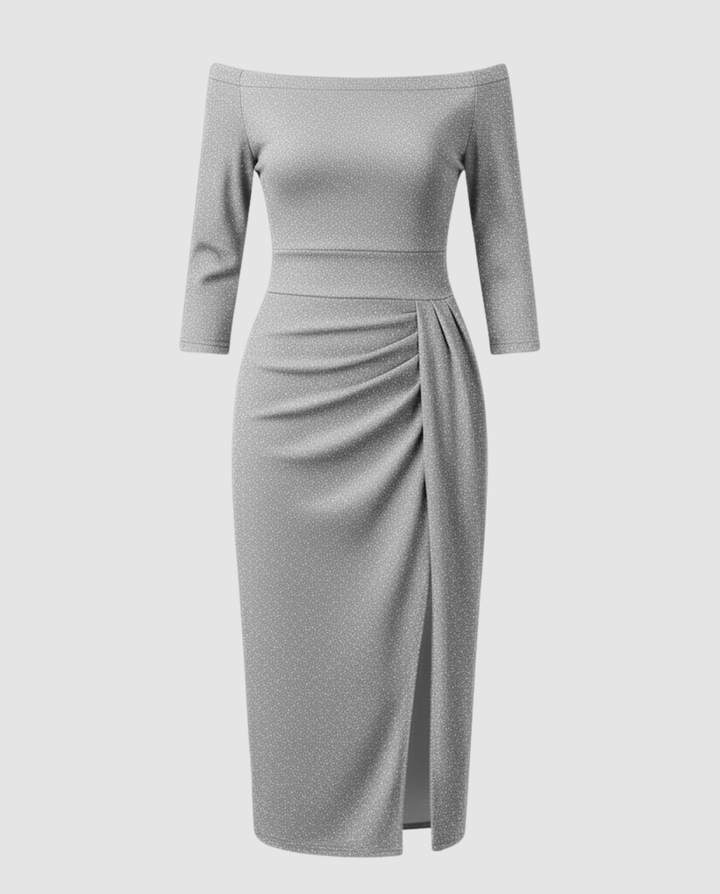 Shiny Evening Dress Women Elegant