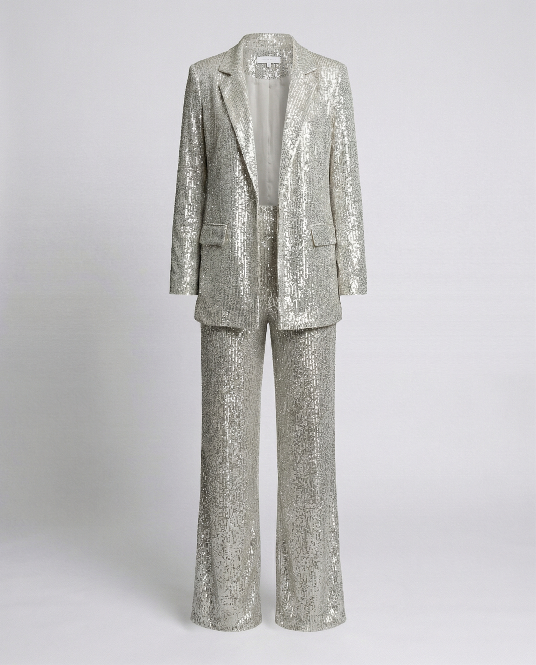 Sequin suit women High-waist