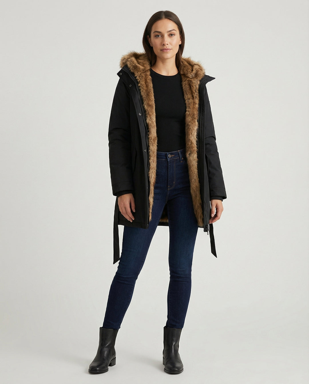 Warm Faux Fur Winter Jacket Women