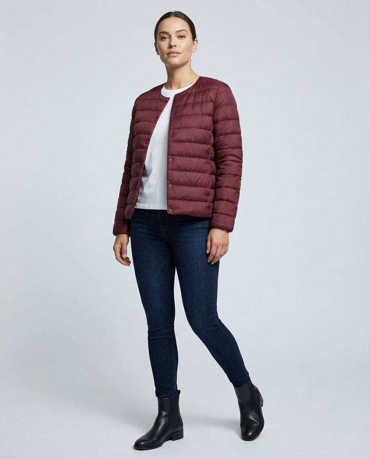 Light down jacket women warm