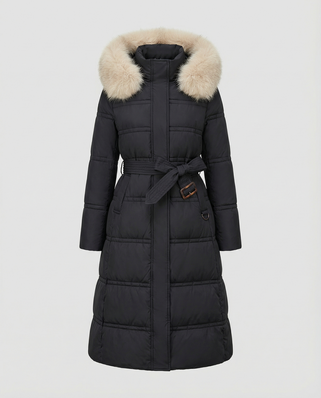 Long quilted coat women's winter