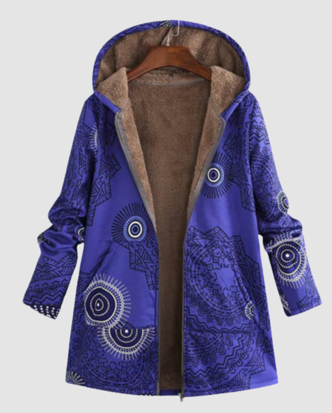 Women's Winter Jacket Floral Pattern