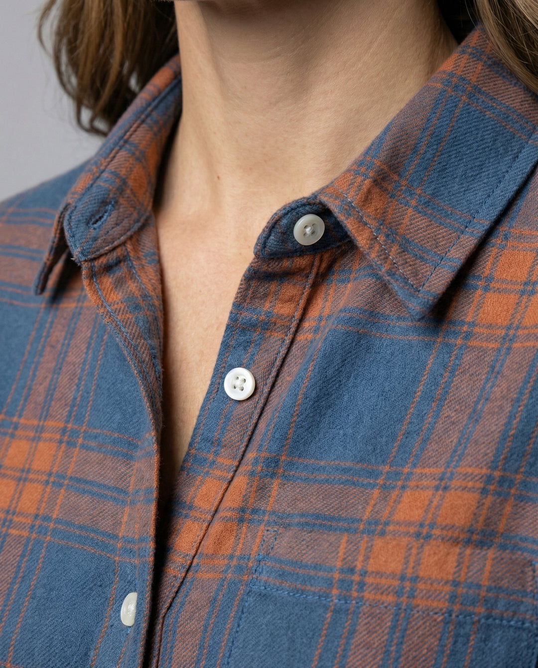 Women Check Pattern Blouse