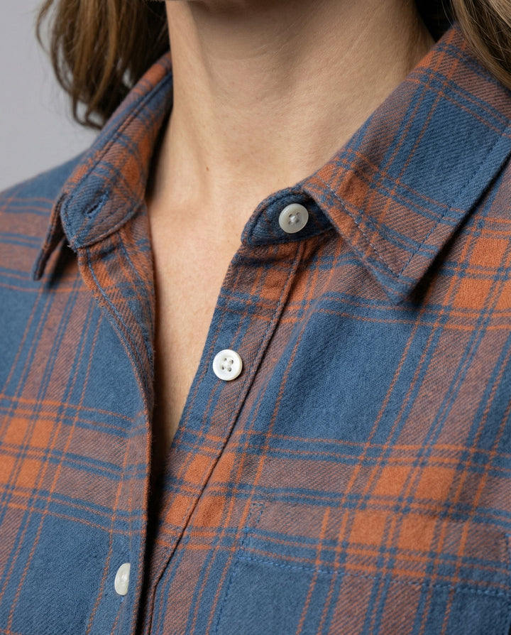 Women Check Pattern Blouse