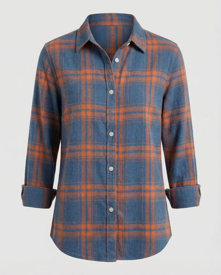 Women Check Pattern Blouse