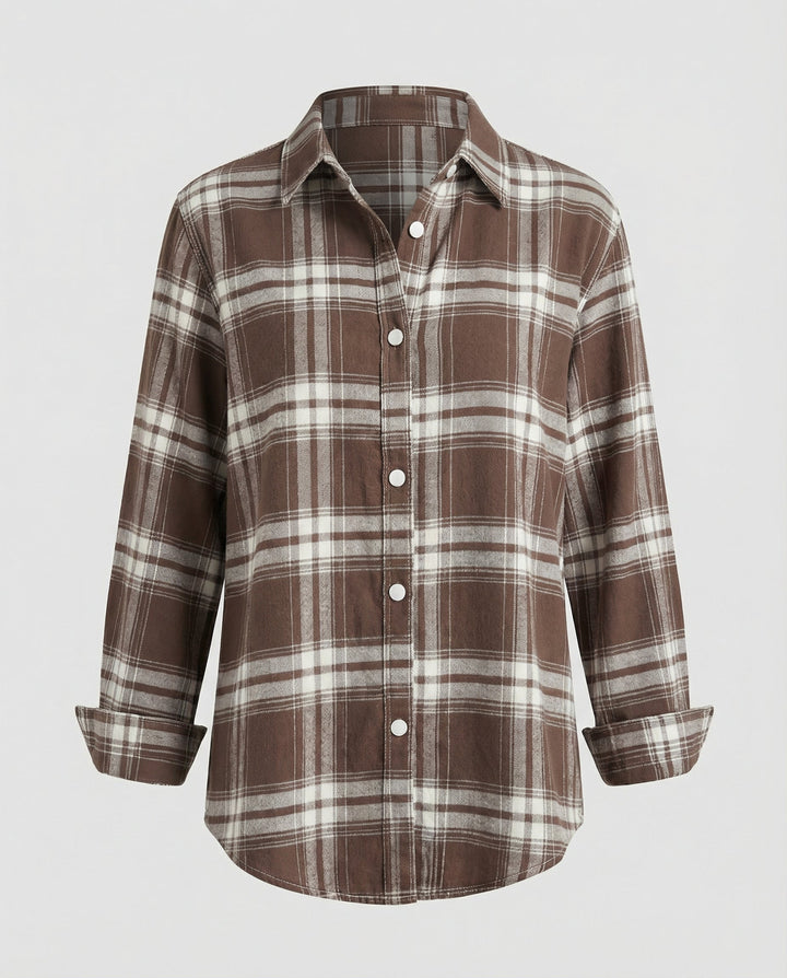 Women Check Pattern Blouse