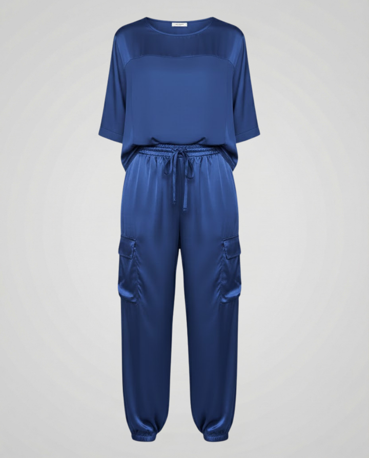 Elegant Satin Two-Piece Women