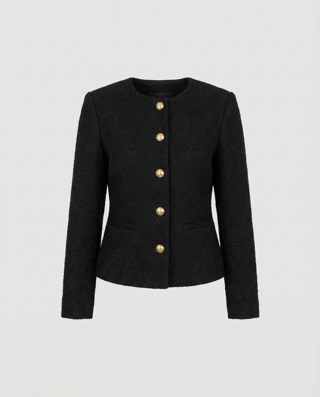 Simple Single-Breasted Women's Jacket Elegant