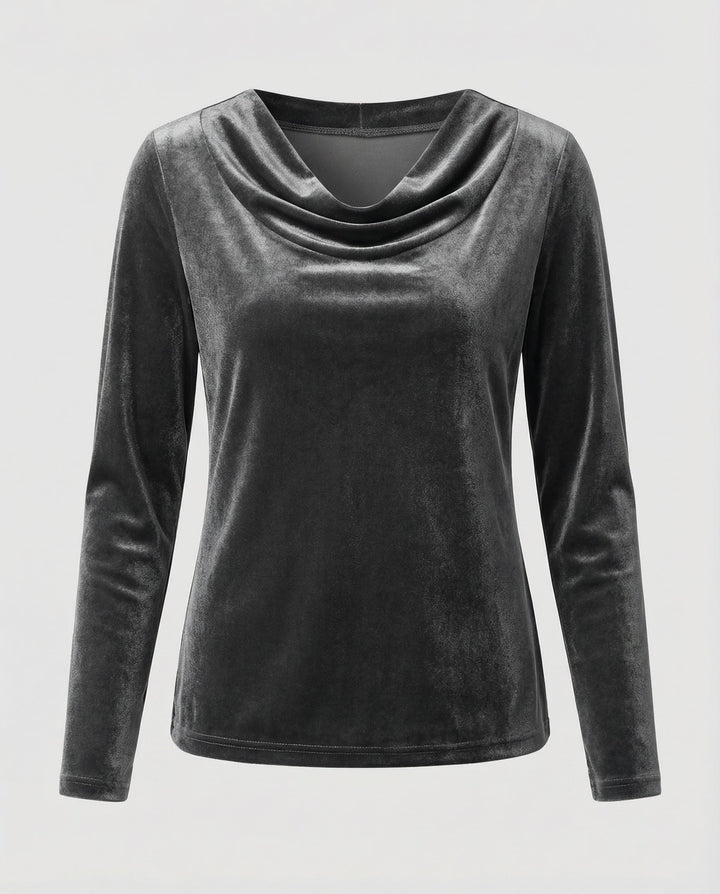 Elegant Velvet Shirt Women Casual