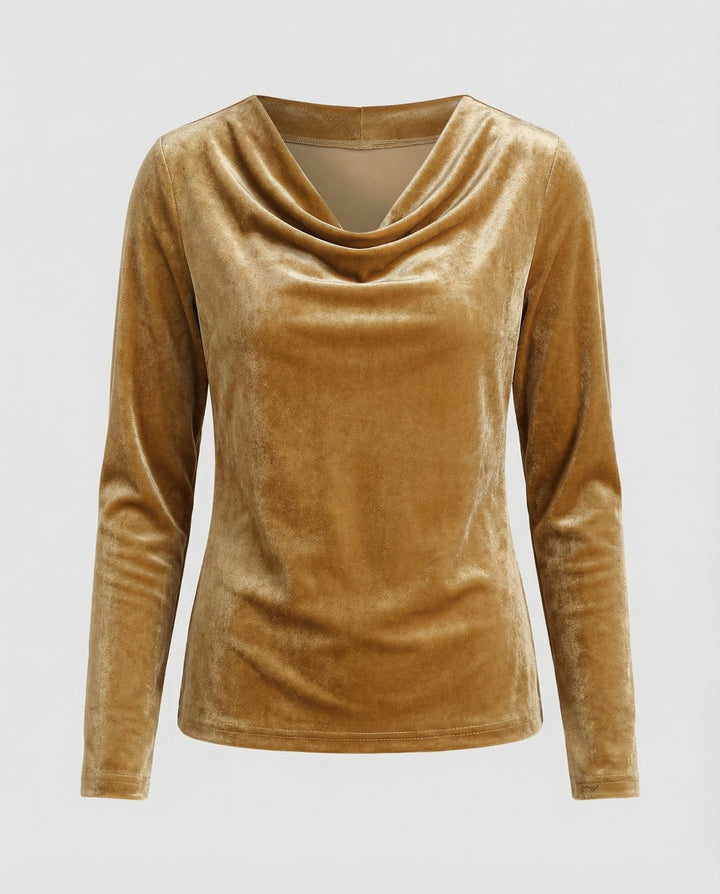 Elegant Velvet Shirt Women Casual