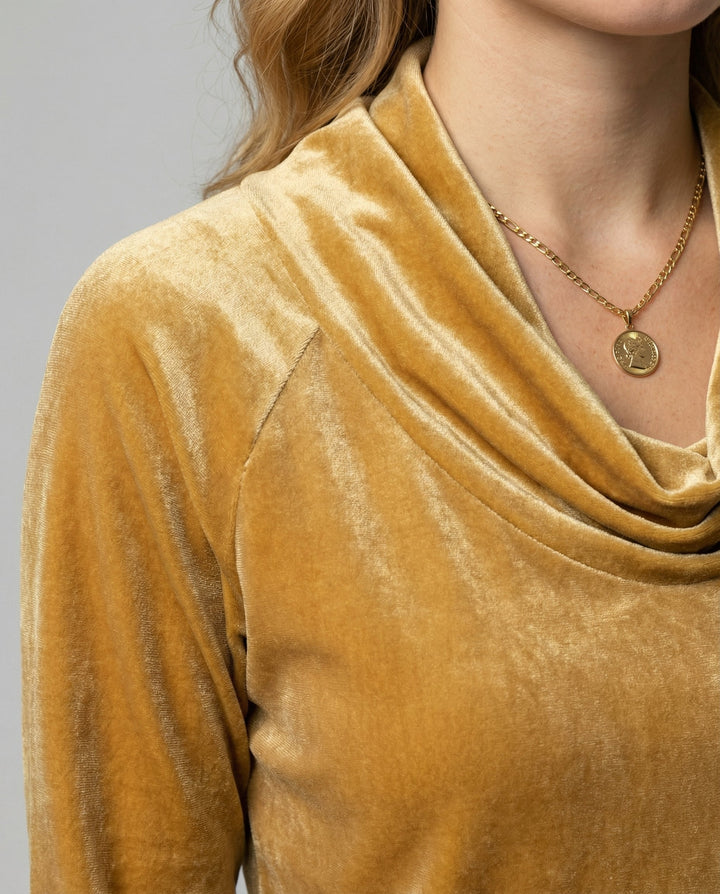 Elegant Velvet Shirt Women Casual