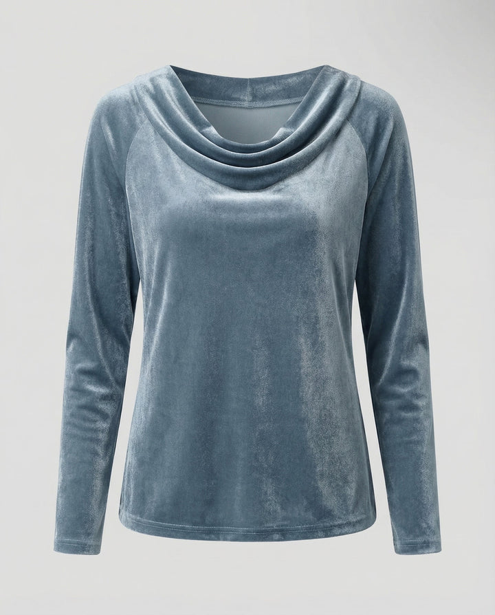 Elegant Velvet Shirt Women Casual