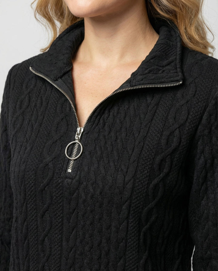 Structured knit casual pullover women's