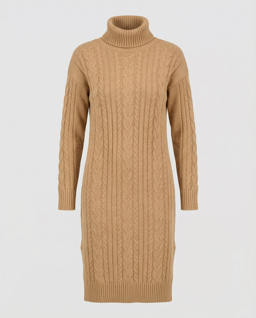 Elegant Warm Knit Dress Winter