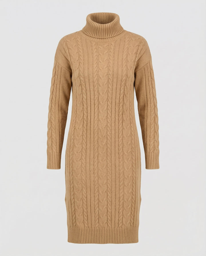 Elegant Warm Knit Dress Winter
