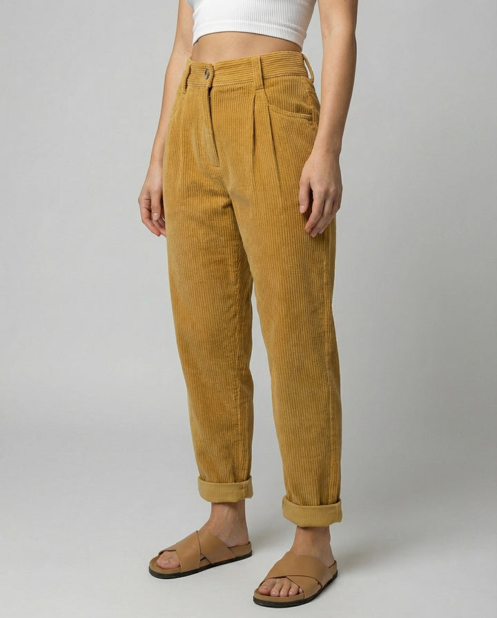 Casual Comfort Cord Pants Women