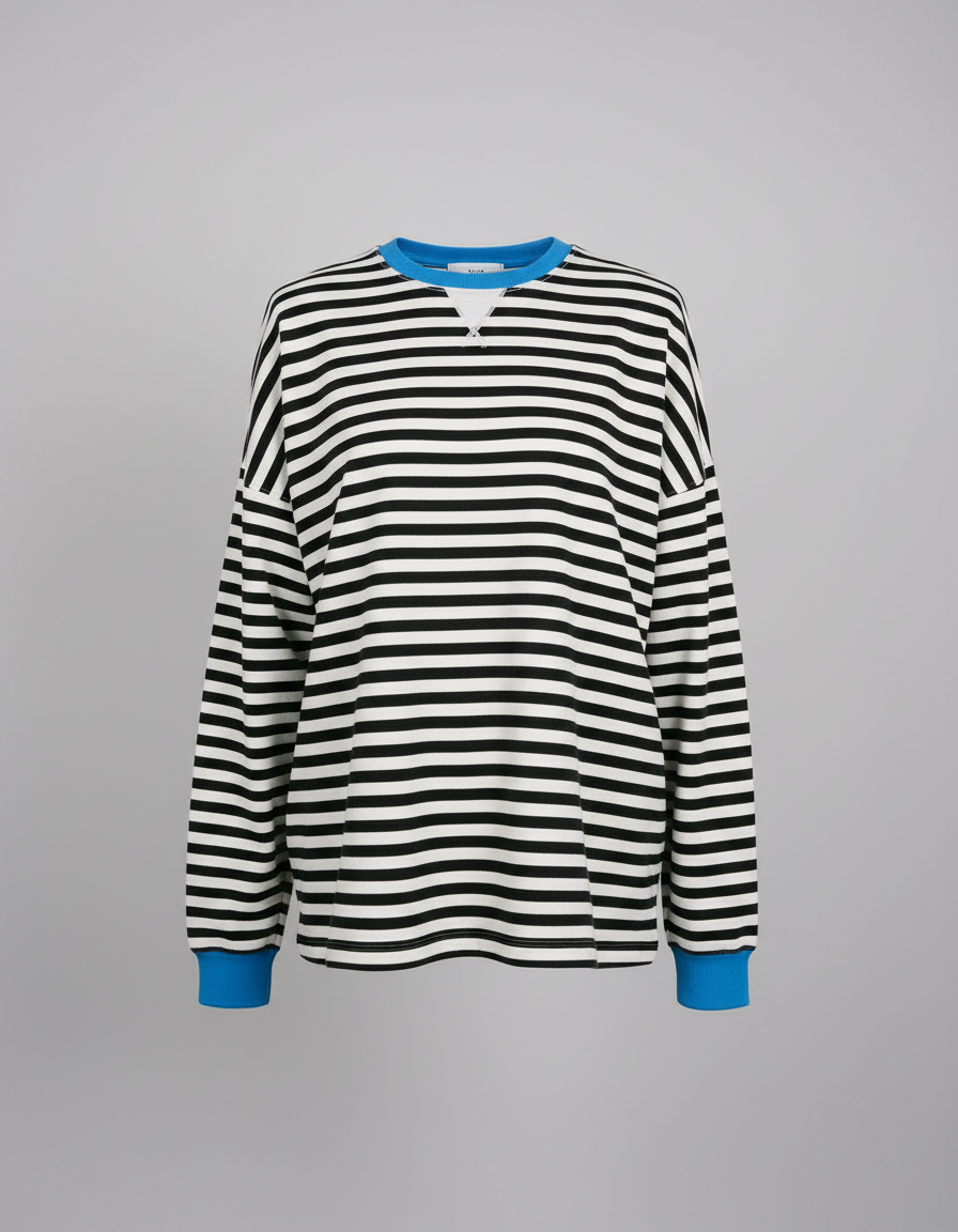 Striped Oversized Sweater Women
