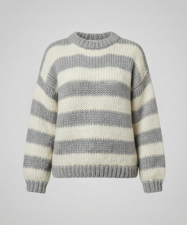 Striped Women's Oversized Sweater