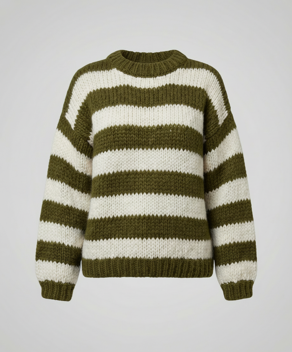 Striped Women's Oversized Sweater