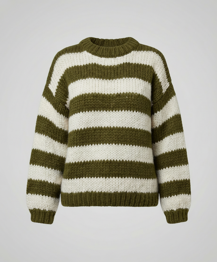Striped Women's Oversized Sweater