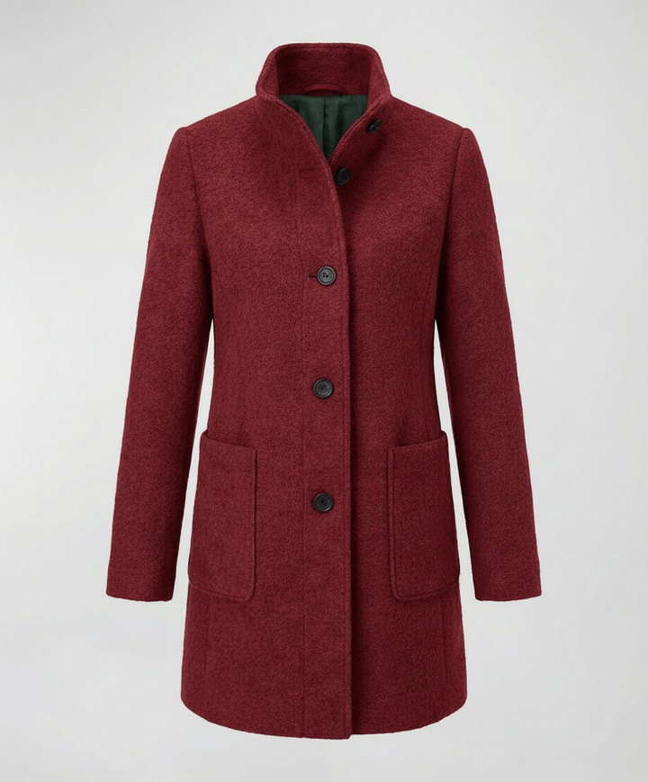 Elegant Vintage Wool Coat Women