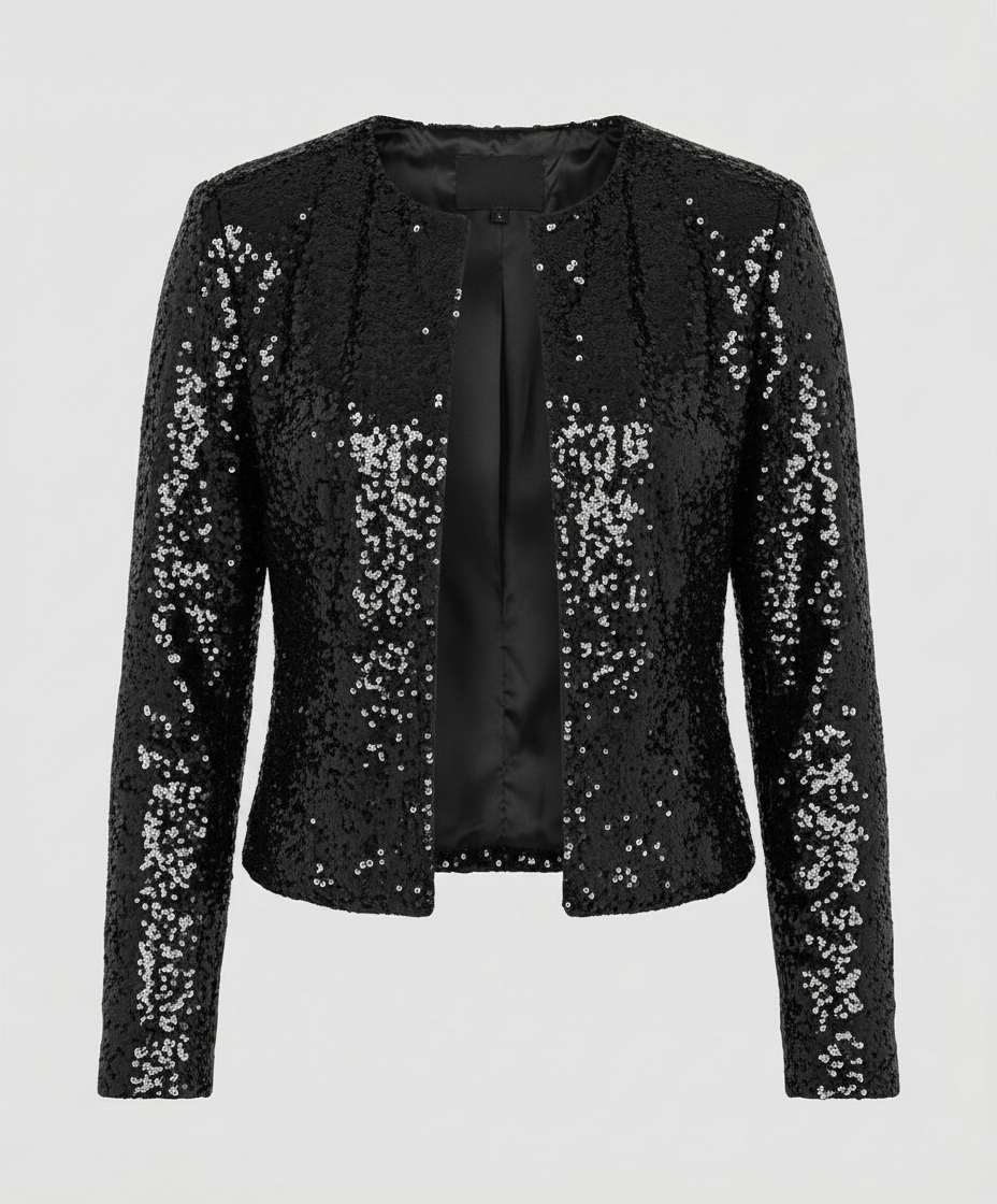 Elegant Glitter Jacket Women's Evening