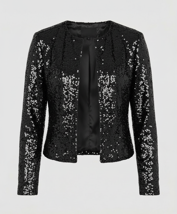 Elegant Glitter Jacket Women's Evening