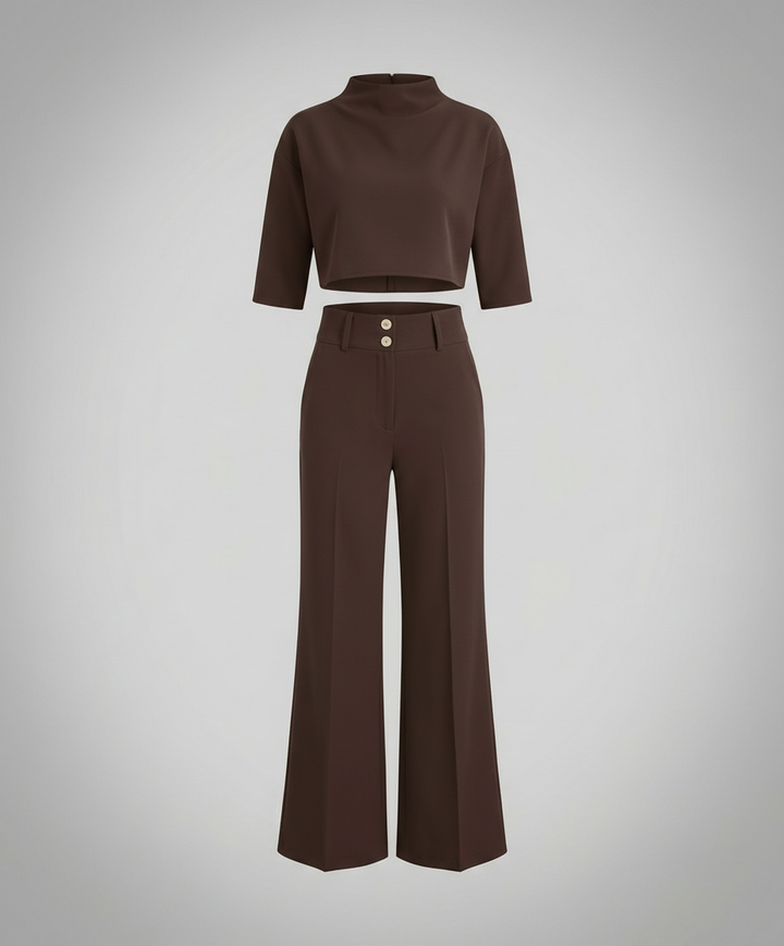 Tailored Autumn Pants Set Women