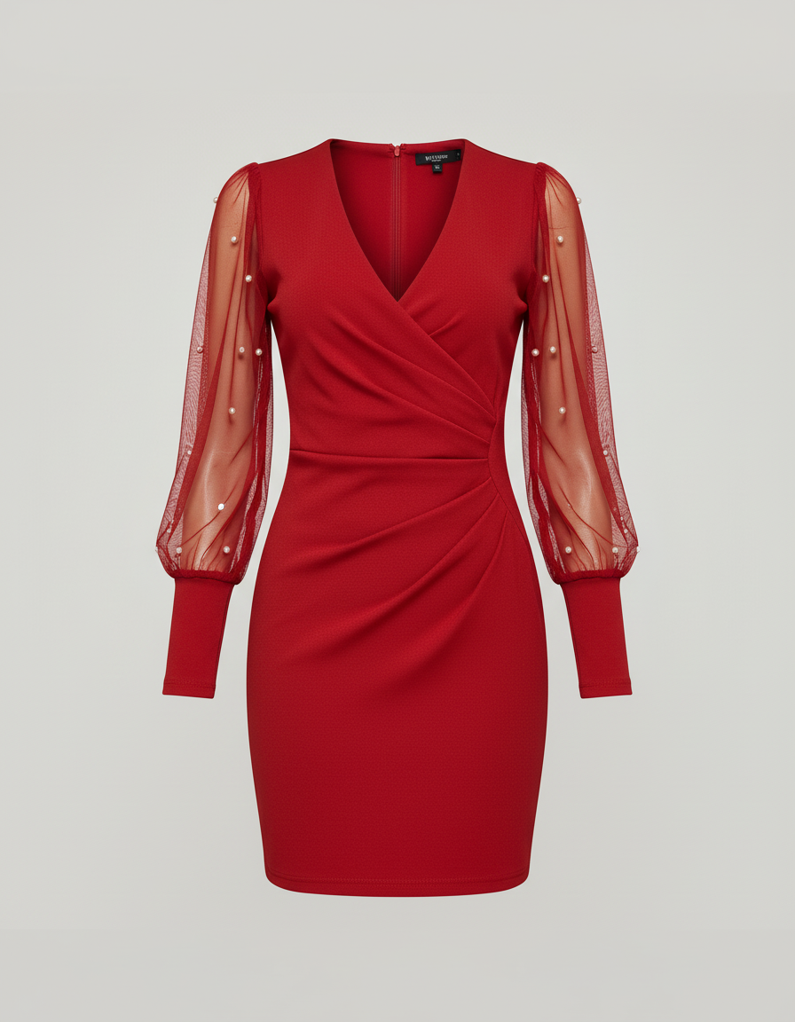 Festive Lace Cocktail Dress Women