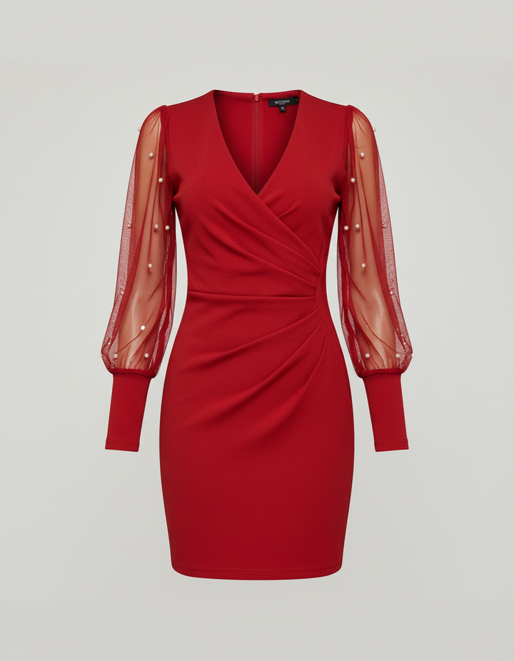 Festive Lace Cocktail Dress Women