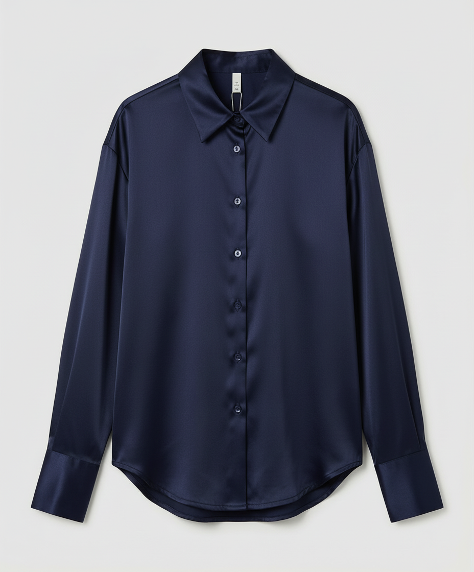 Elegant Silk Blouse Vintage Women