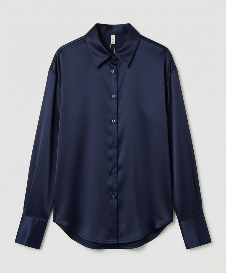 Elegant Silk Blouse Vintage Women