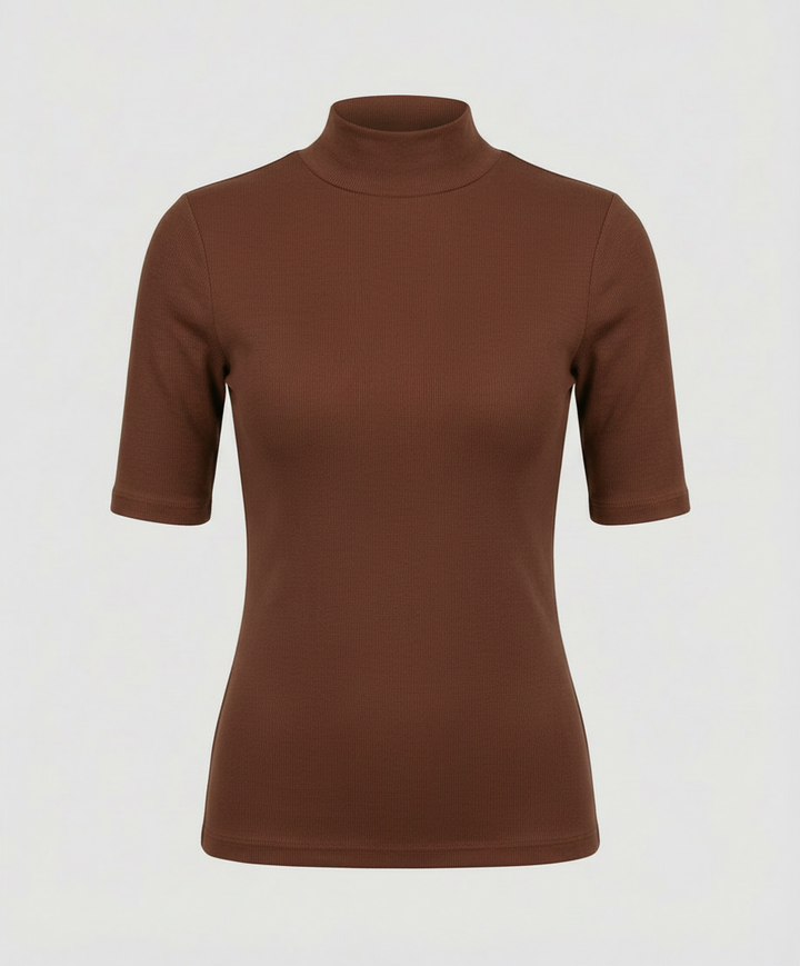 Fine knit seamless turtleneck sweater women