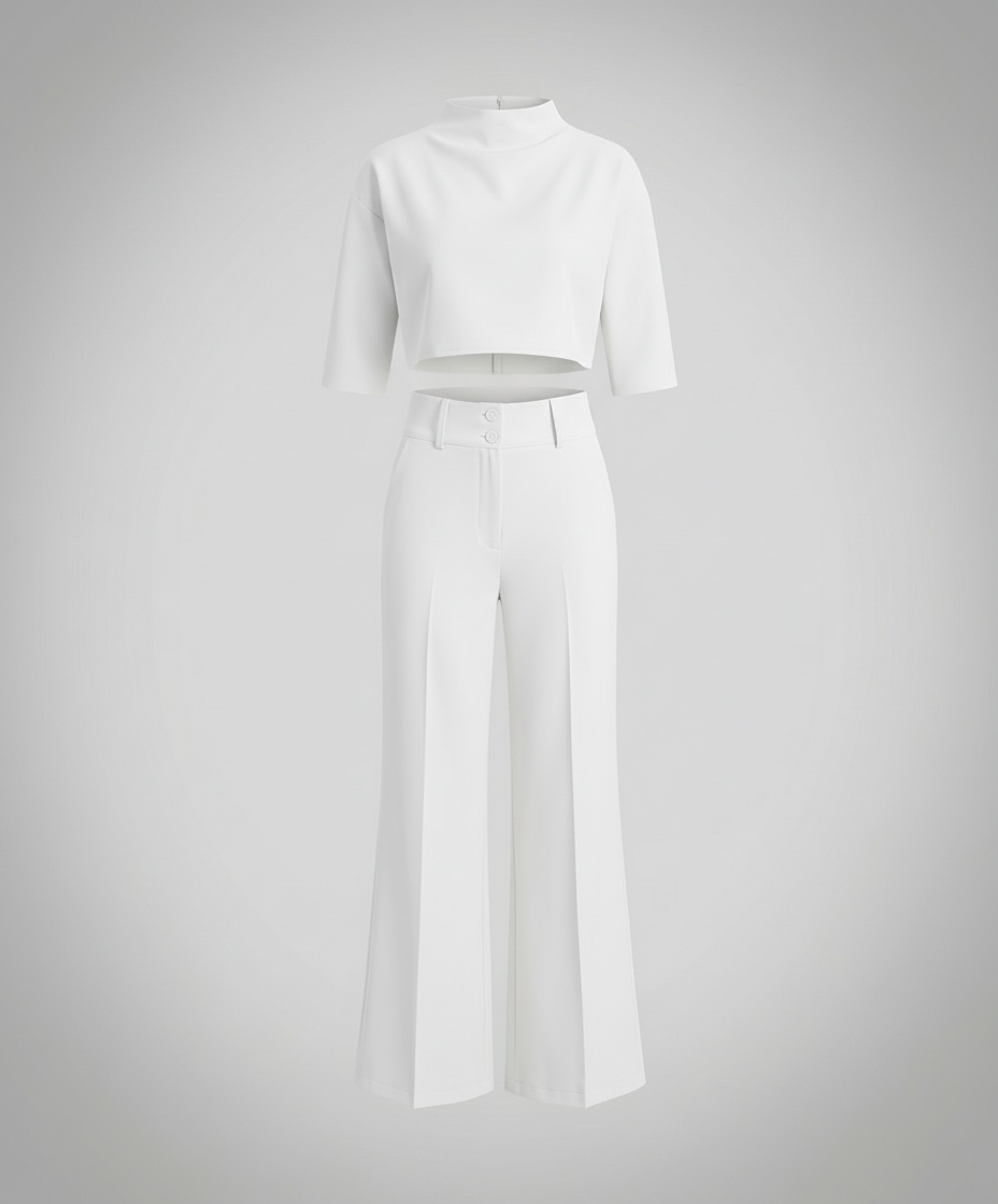 Tailored Autumn Pants Set Women