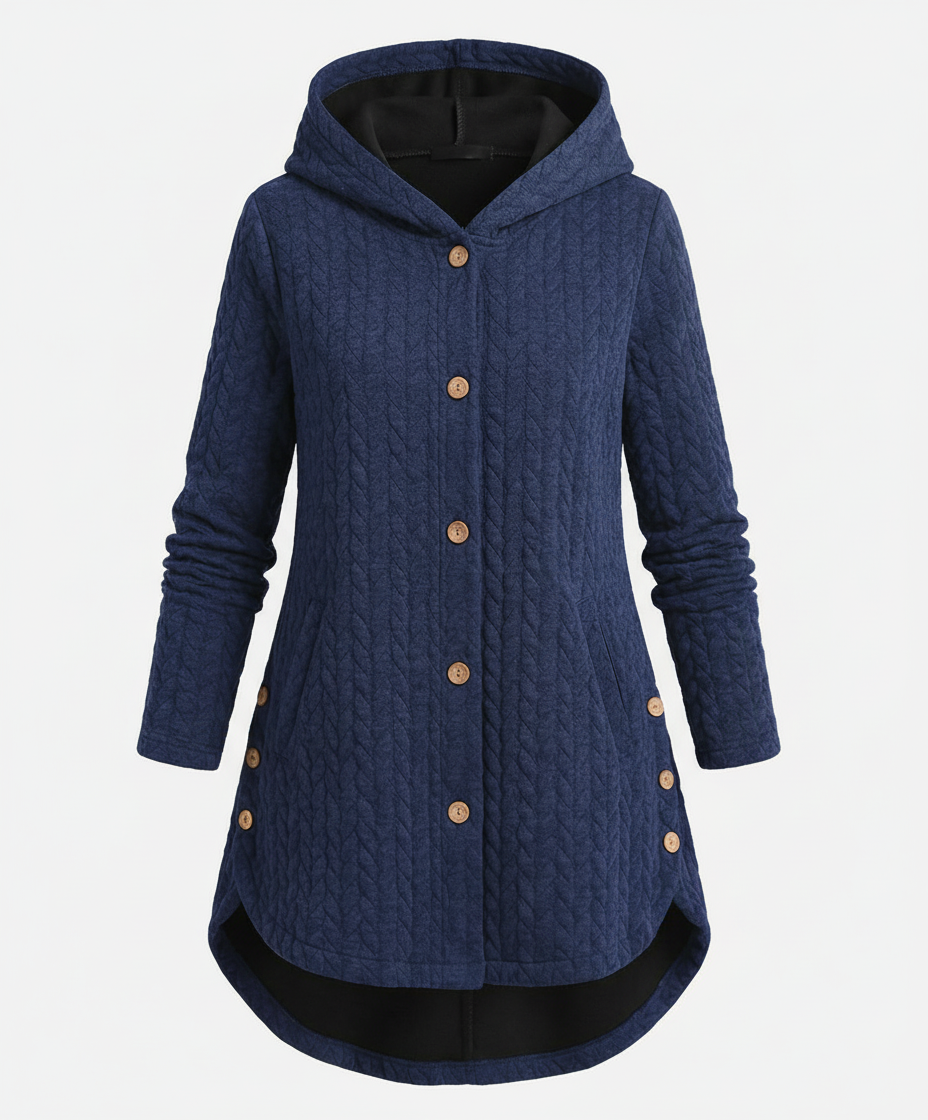 Warm Winter Jacket Burgundy Women